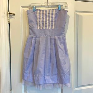 Strapless Seersucker Dress